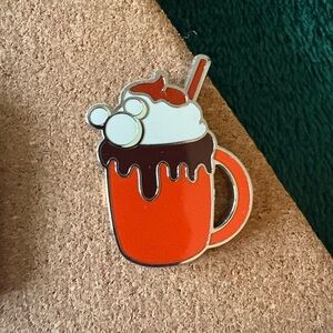 December Collection Red and White Hot Chocolate Disney Pin